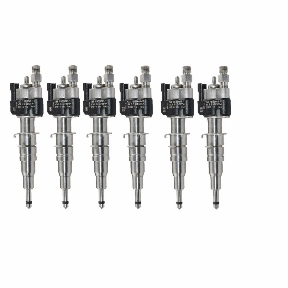Ap03 6 Pcs For Bmw N43 N53 13537589048 Petrol Fuel Injector 1 3 5 6