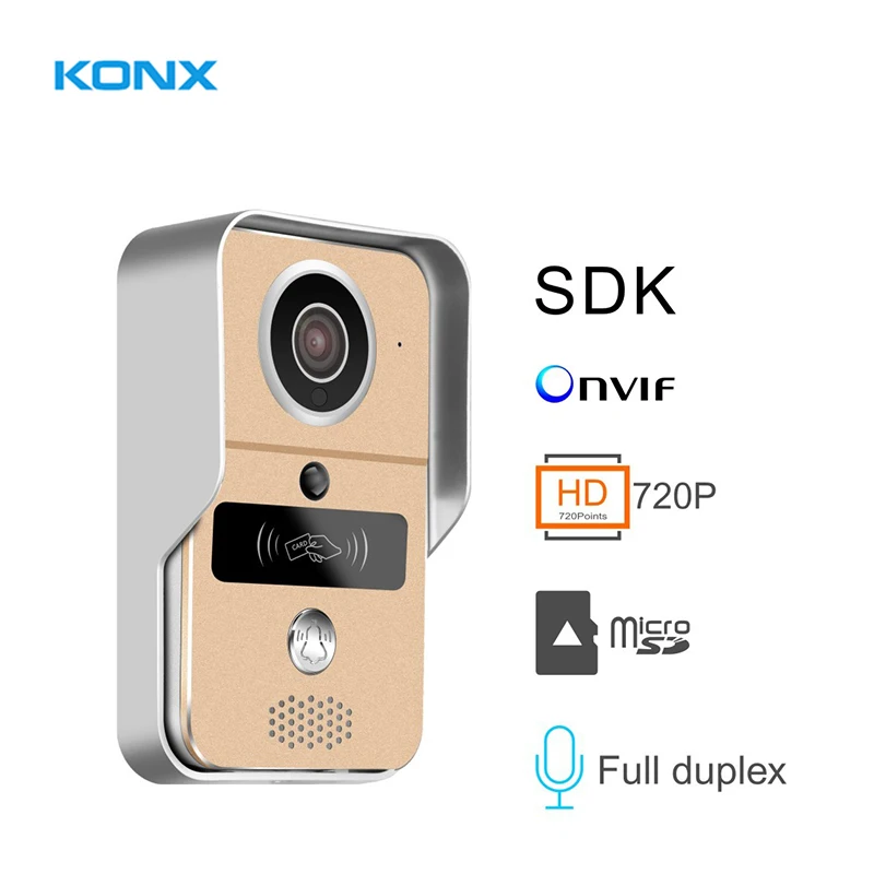 

KW02C Smart Wireless WIFI Video Doorphone with MicroSD fully Duplex Intercom, Unlock, ,IR Night Vision supports PC of Windows