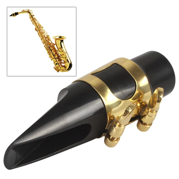 Alto Saxophone Mouthpiece with Mouthpiece Cap & Clip & Reed Sax Saxophone Woodwind Musical