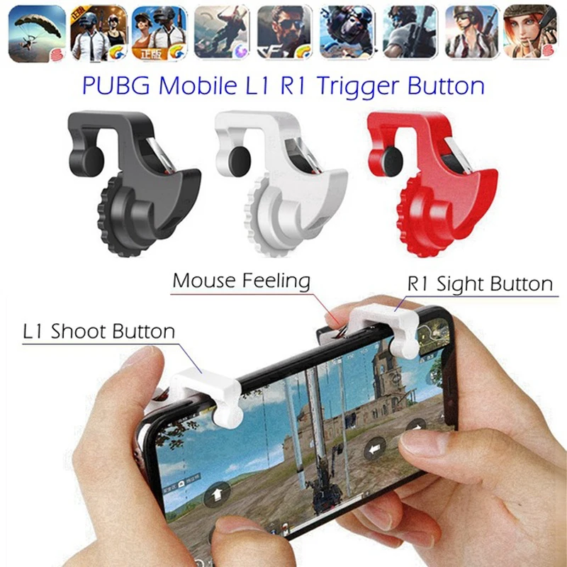 Goedkoop L1 R1 L1R1 Pubg Controller Mobiele Trigger Gamepad Game Pad Joystick Voor Cellulaire Smart Mobiele Telefoon Android iPhone Dzhostiki Stok