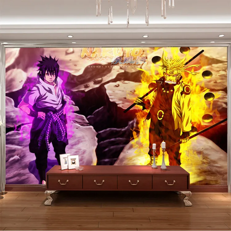 Naruto ナルト カスタマイズ可能な壁紙 日本の漫画のデザイン 室内装飾 Japanese Anime Wallpapers Photo Wallpaperdesigner Wallpaper Aliexpress