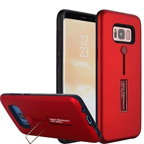 Hybrid Case for Samsung Galaxy S8 S9 Plus 7 Edge NOTE 9 8 IPhone X 6 6s 5S SE Invisible Stand Ring Holder Cover |