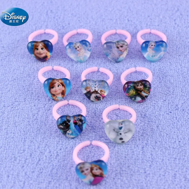 10 pcs/lot DISNEY Frozen Ring Accessories Elsa Anna princess snowman