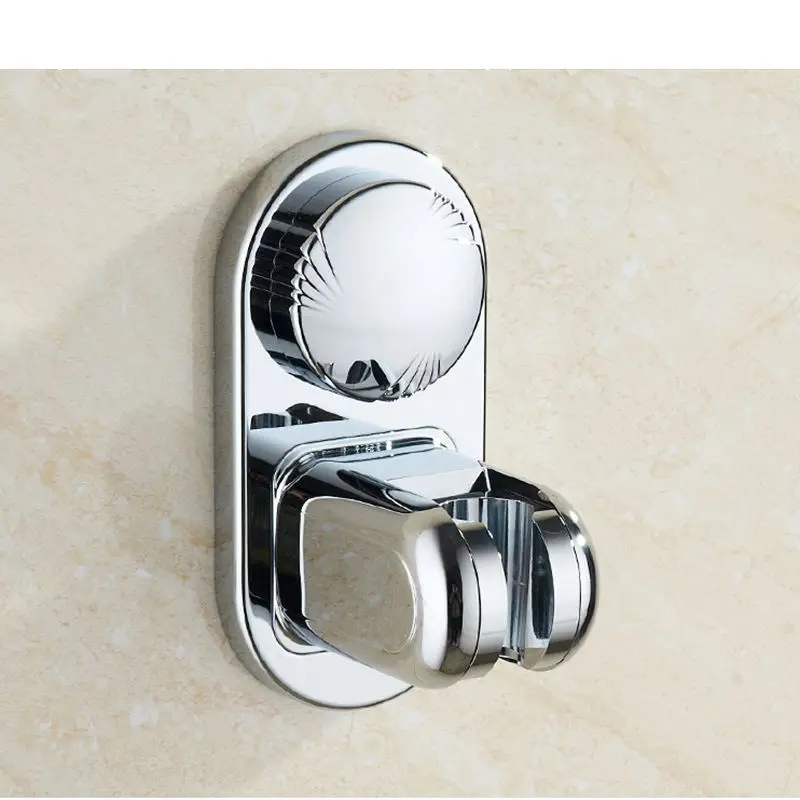 Bathroom Adjustable Shower Head Holder Suction Cup Shower Holder Chrome Wall Mounted Shower