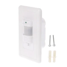 110V~130V AC ON OFF Auto Wall Mount Motion Sensor Switch Automatic PIR Infrared Sensor Light Switch with light control