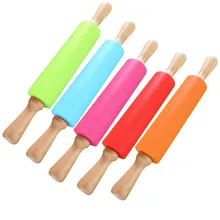 15 дюймов деревянные силиконовая Скалка Торт Пицца Лапша пельмени Выпечка инструменты LE66