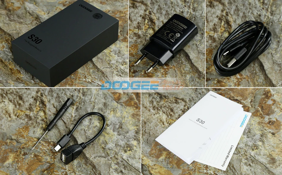 DOOGEE S30 смартфон с 5 дюймовым дисплеем четырёхъядерным процессором MTK6737 ОЗУ 2 Гб ПЗУ