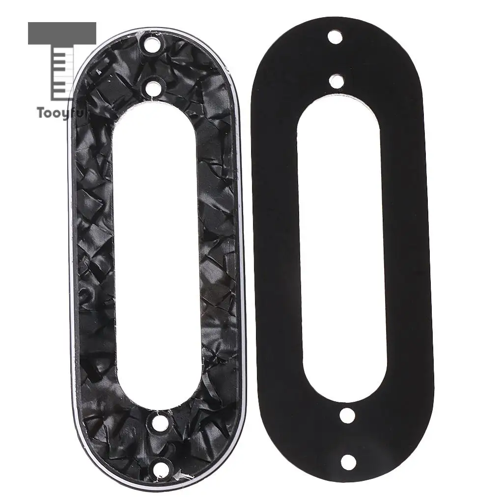 Tooyful 3 Pieces Guitar Single Coil Pickup Mounting Ring for Electric Guitar Parts Accessories