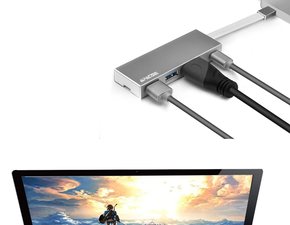 Тип с разъемами типа C и HDMI+ USB3.0/2,0+ зарядка PD для macbook и телефона, чтобы контролировать проекции Thunderbolt 3 адаптер