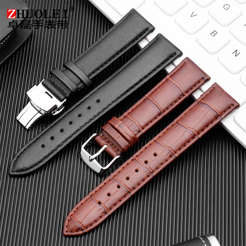 Кожаный ремешок для часов TISSOT или CASIO новый высококачественный 18 мм 19 20 21 22 23