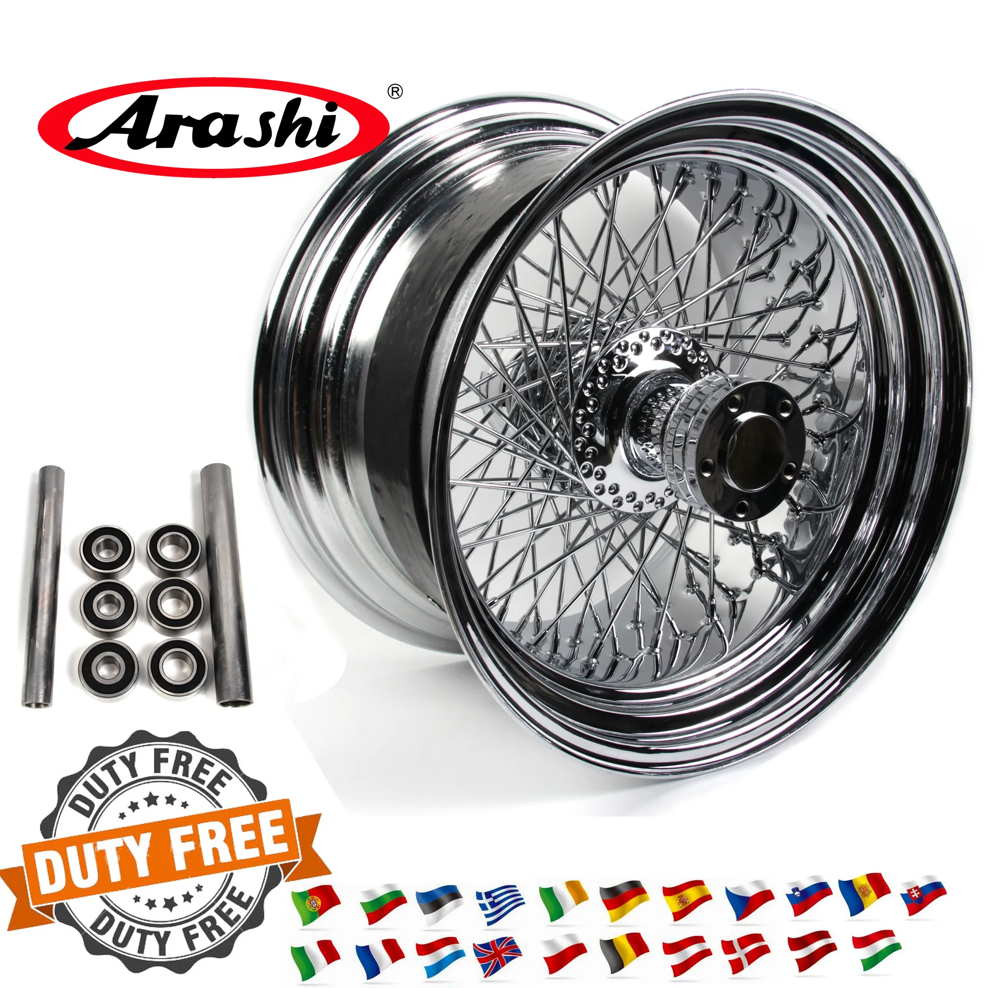 Arashi 18 &quotx 10 5&quot 80 спиц обод колеса задние обода для Harley Davidson Custom Chopper жесткий XL 1200 R