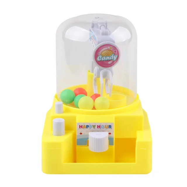 Children's Simulation Small Catching Candy Clips Machine Interactive Manual Mini Educational Toys Boys Girls Desktop Toys 4