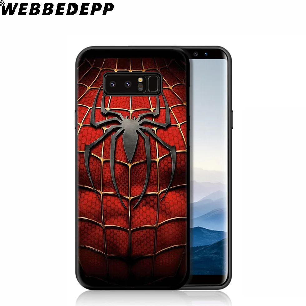 Мягкий чехол с логотипом WEBBEDEPP Mavel Spiderman для samsung Galaxy S10 S10e S9 S8 Plus S7 S6 Edge S9 Plus и J6 Note 10 Plus 9 8 - Цвет: 9