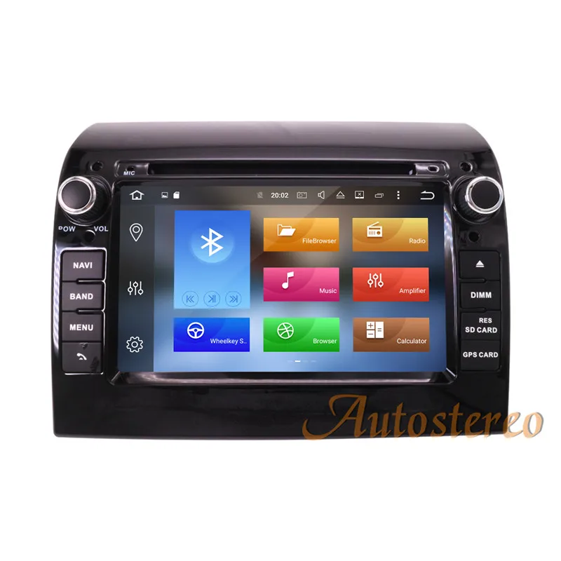 Top Android 8.0 4+32GB Car DVD Player GPS Navigation Headunit for FIAT DOBLO 2016 2017 Auto Stereo Unit Vehicle Multimedia 3