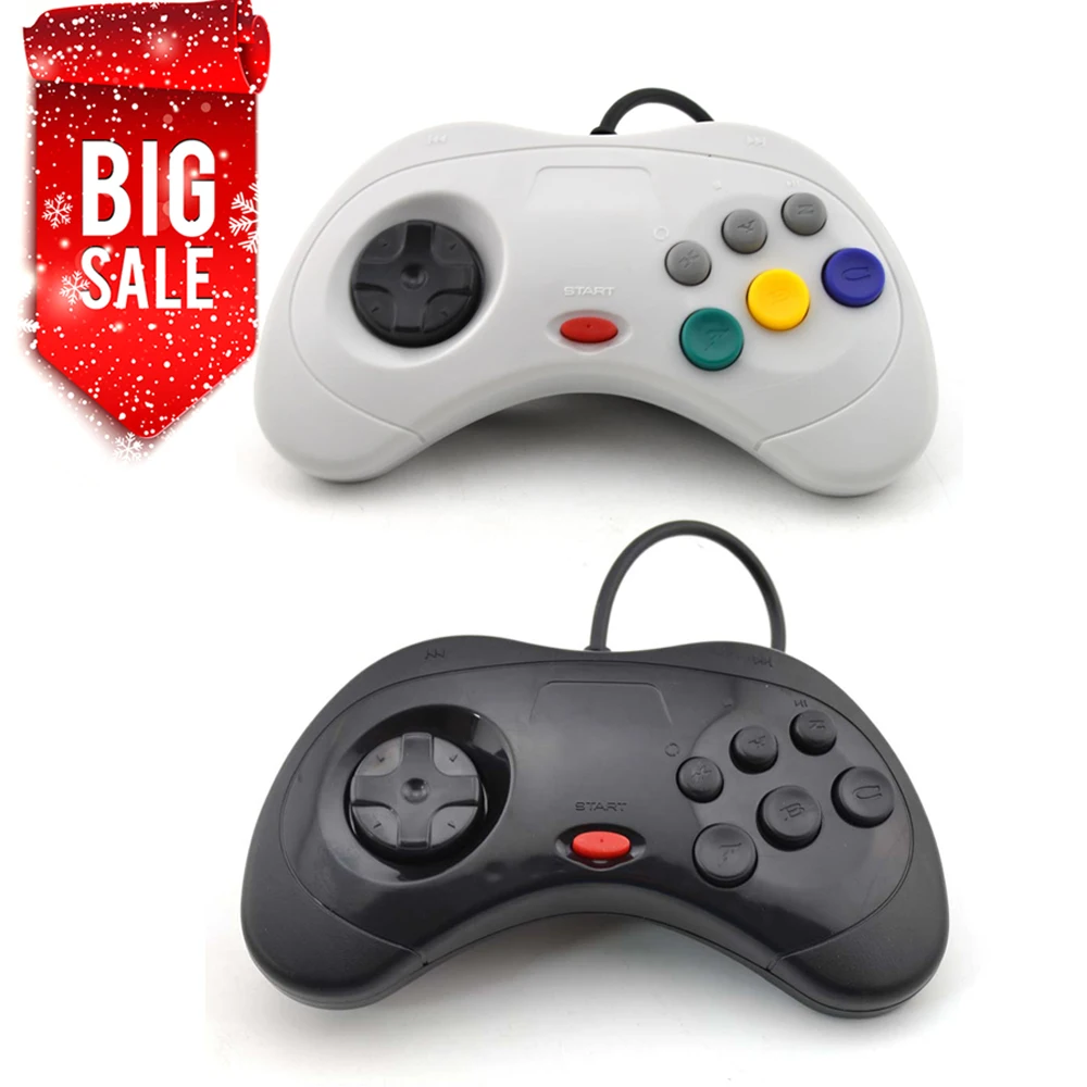 

2pcs USB Wired game Controller Gamepad JoyPad Joystick ( For Sega for Saturn Style) For PC ONLY