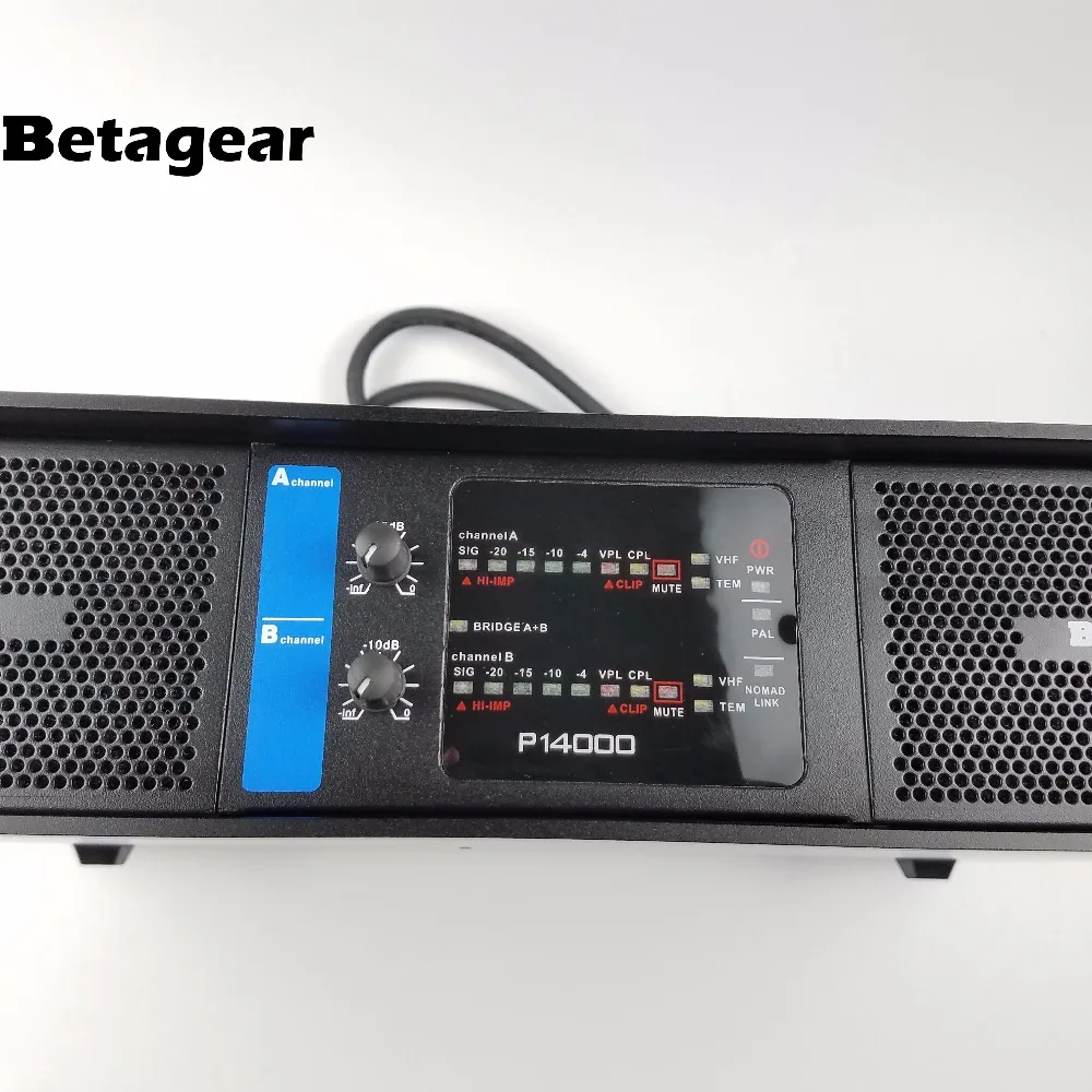 Профессиональный лабораторный усилитель мощности Betagear BT14000 сценический 2x2350 Вт