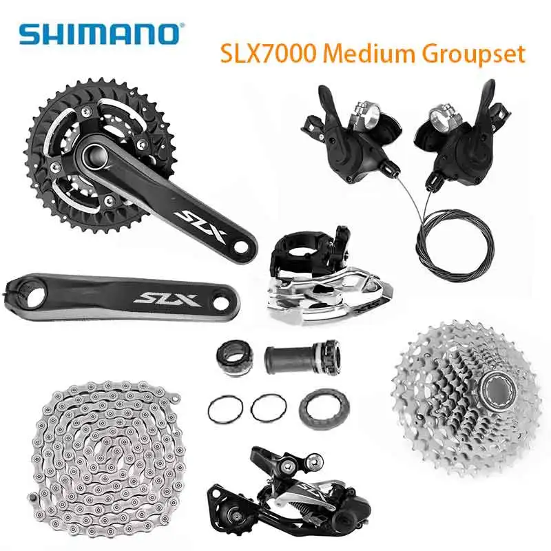 

SHIMANO SLX7000 30 Speed Bike Bicycle Groupset 81-10 Freewheel HG95 Chain Road Mountain Bike Bicycle Groupset 3*10 S Groups Part