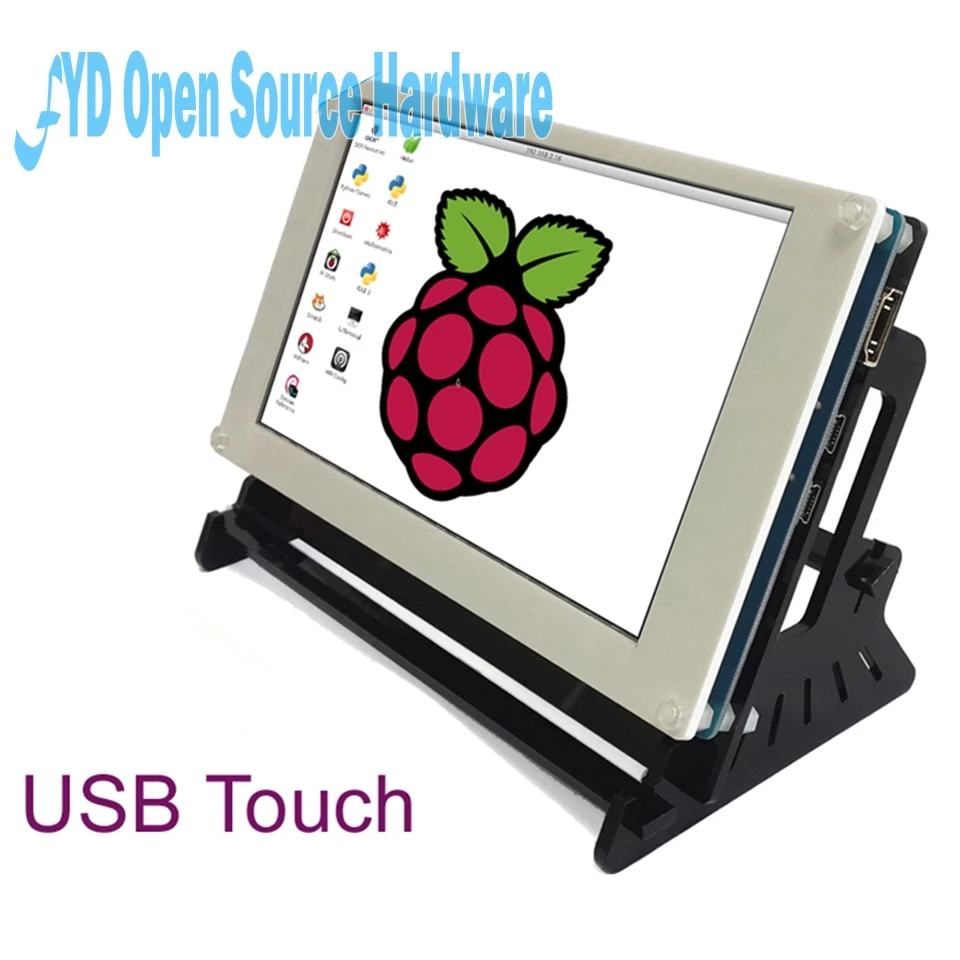 

7 inch touch capacitive screen+Stent for Raspberry Banana Pro BB Black