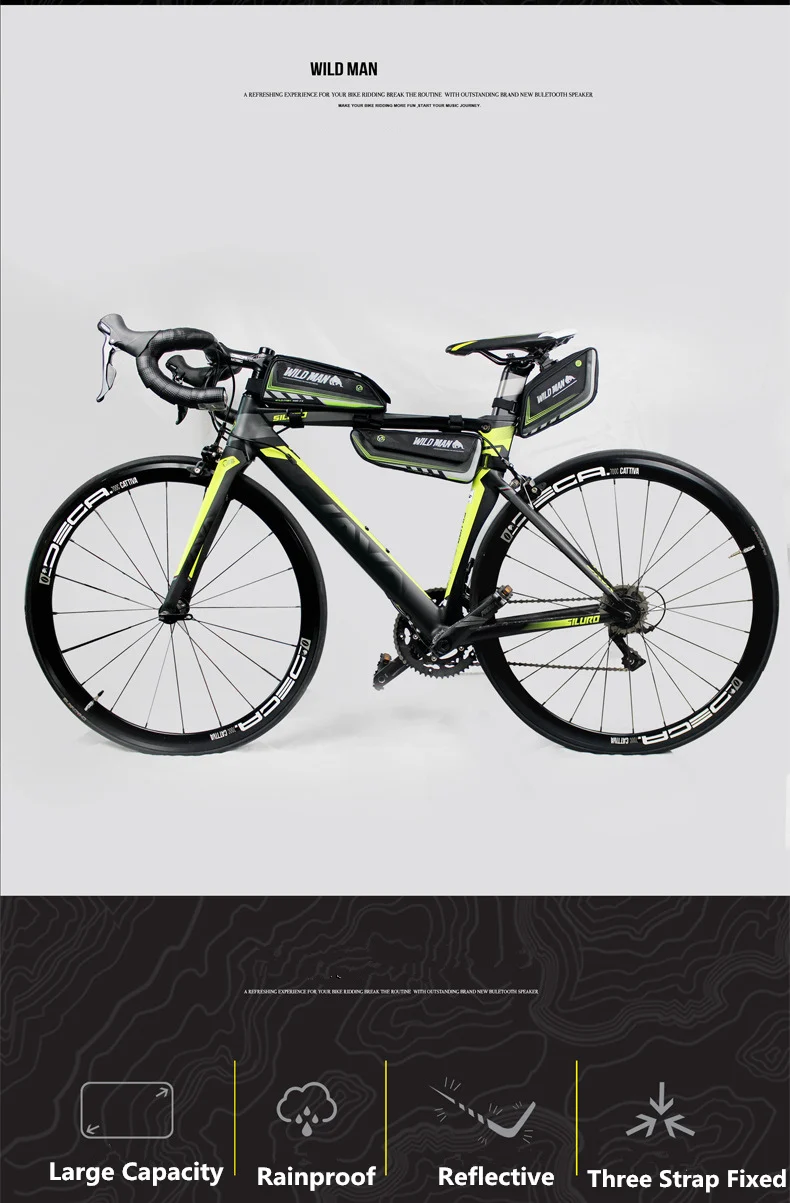 Clearance New Bike Triangle Bag Tools Bag Large Capacity Wear-Resisting Rainproof Cycling MTB Road Bicycle Front Frame Top Tube Bag z4 5 Clearance New Bike Triangle Bag Tools Bag Large Capacity Wear-Resisting Rainproof Cycling MTB Road Bicycle Front Frame Top Tube Bag z4 5