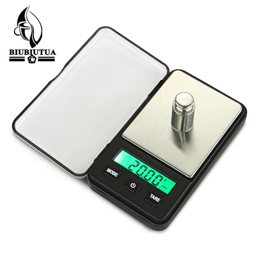 

BIUBIUTUA 200x0.01g Mini Digital Scales Silver Jewelry kitchen Electronic Scales 0.01 Milligram Electronic Kitchen Scales