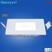 6 шт. квадратный светодиодный панельный светильник 3 Вт 250LM AC85-265V SMD 2835 Светодиодный потолочный светильник лампы вниз светильник Инж