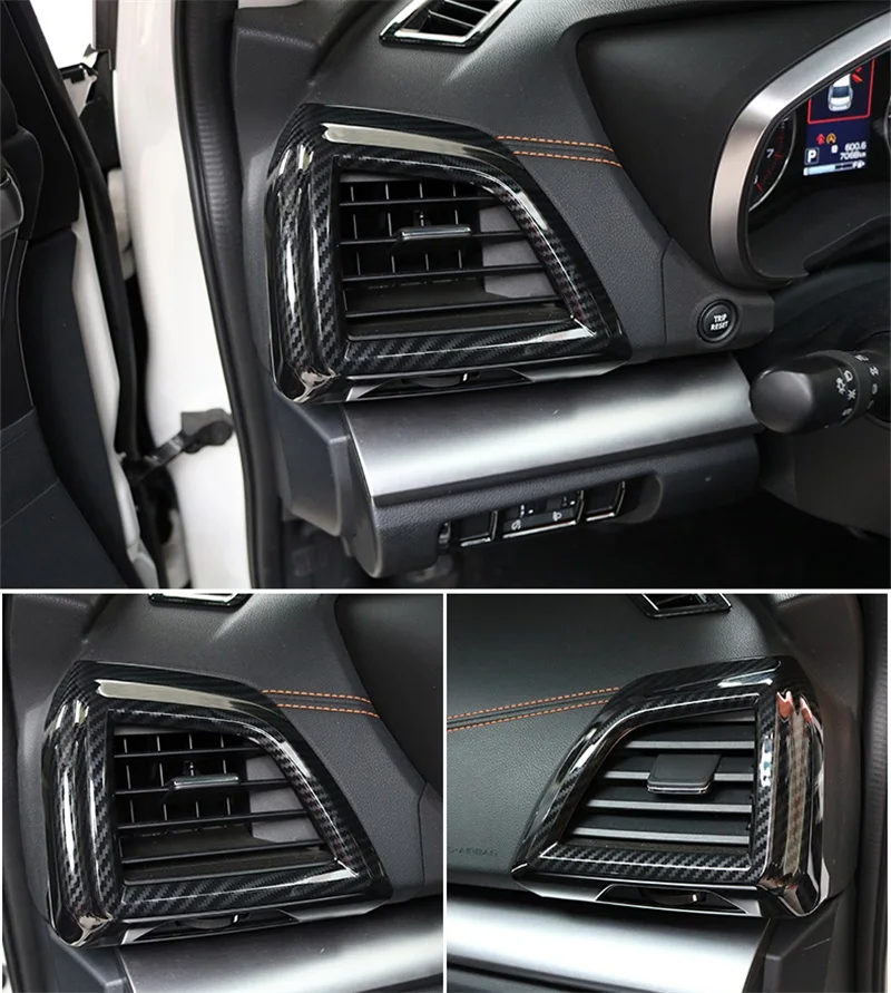ABS Carbon Fiber Car Styling Accessories Air Conditioner Outlet Air