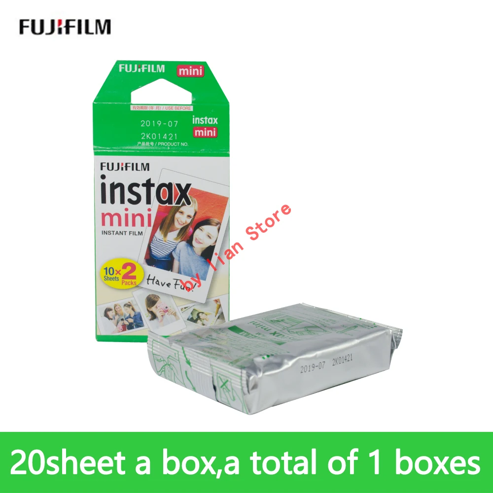 Оригинальная Белая Мини пленка fujifilm Instax Mini 9 20 листов мгновенная фотобумага для