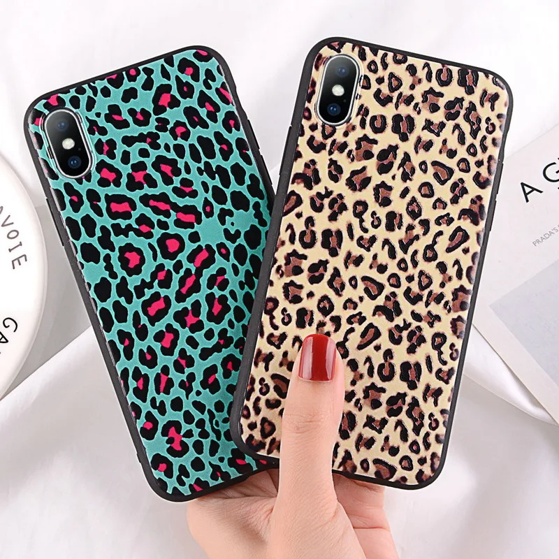 NOWAL Luxury Leopard Zebra Stripe Case For iPhone XS Max XR Cases Soft Silicon Back Cover X 6 6S 7 8 Plus Phone Coque |
