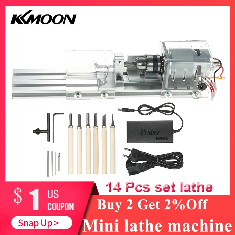 100W DIY Lathe Machine Mini Lathe Mini Torno CNC Milling 