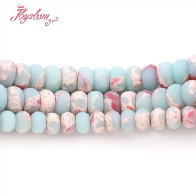3x6/5x8 мм Rondelle Frost Matte Snakeskin ShouShan Jaspers каменные бусины для самостоятельного