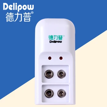 

Delipow battery charger 9V 9V rechargeable battery charger double charge nine volt battery charger 009 Rechargeable Li-ion Cell