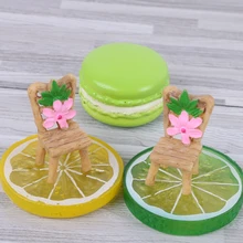 Миниатюрный стол из полиэстера и стульев микро садовые горшки для растений бонсай водонепроницаемый ремесло украшения Садовый дом