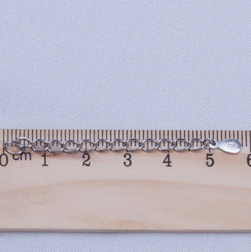 Цепочка с хвостом из стерлингового серебра 925 пробы DIY браслет ожерелье