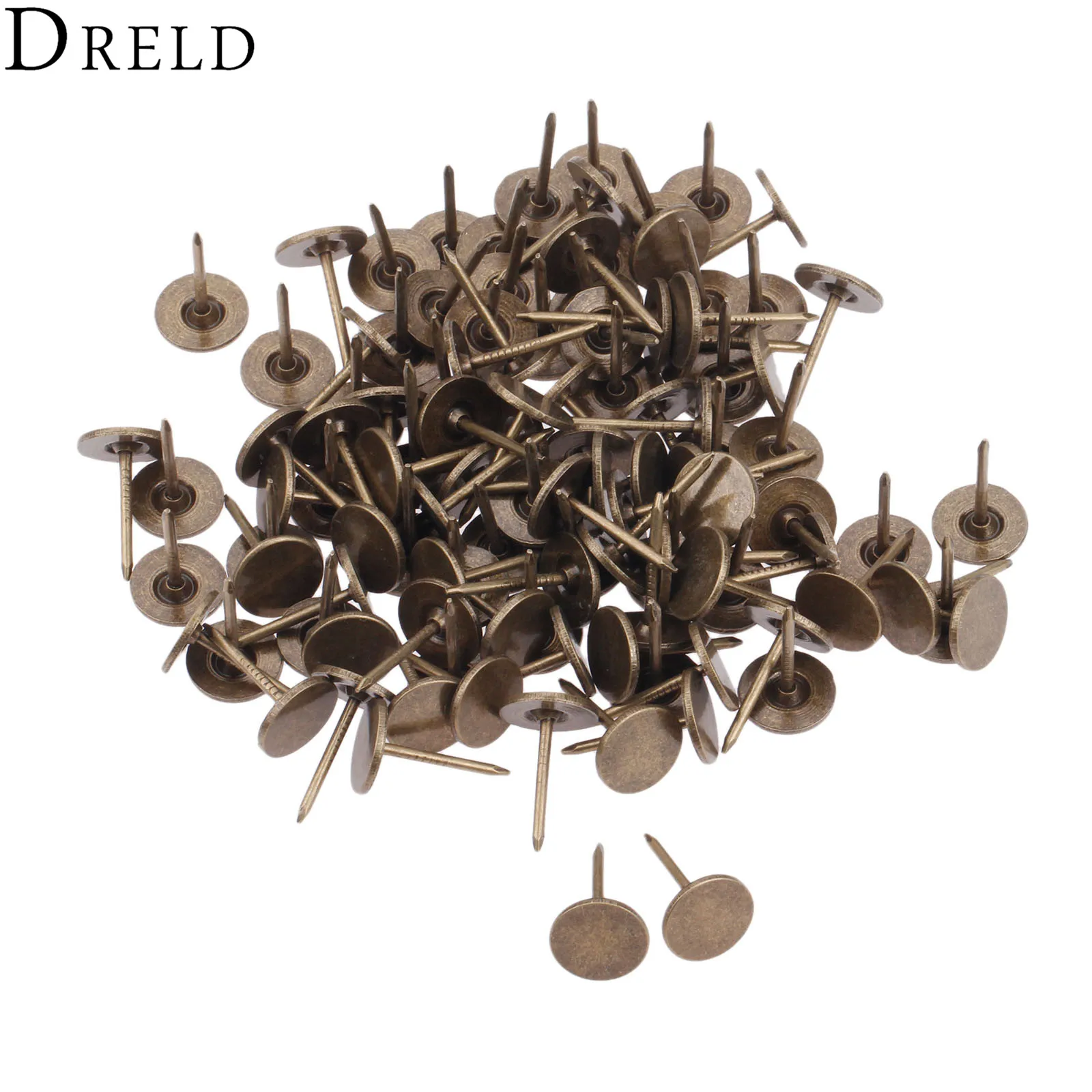 Dreld 100Pcs 11 17Mm Antique Bronze Upholstery Nails Jewelry Wooden Box Case Furniture Sofa Door Decorative Tack Stud Pushpin huismerk kopen in de aanbieding Dreld 100Pcs 11 17Mm Antique Bronze Upholstery Nails Jewelry Wooden Box Case Furniture Sofa Door Decorative Tack Stud Pushpin huismerk kopen in de aanbieding