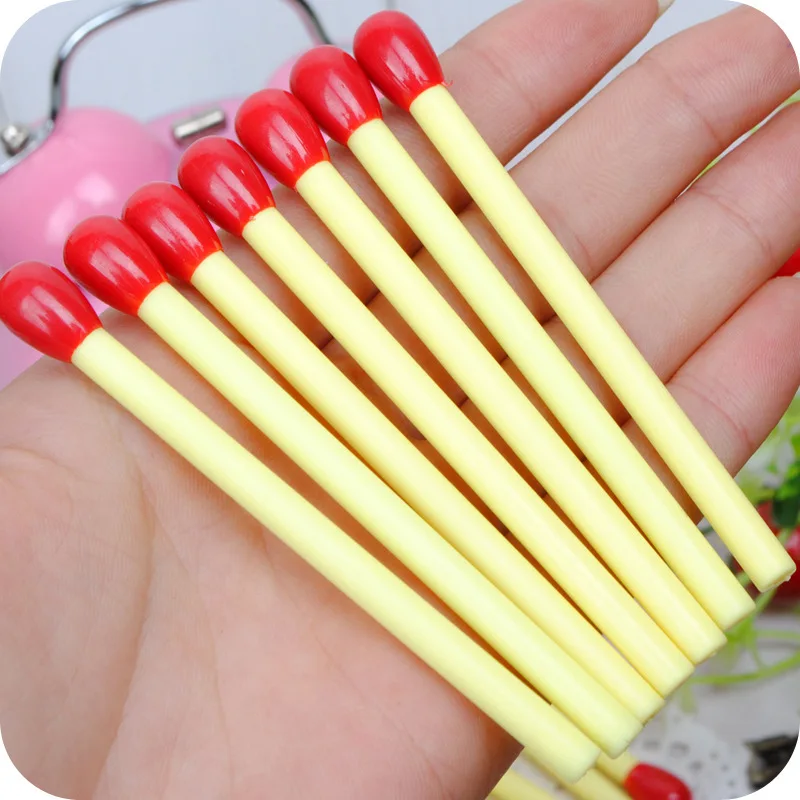 

5PCS New Novelty Cute Matchstick Ballpoint Pen Mini Pens Kawaii Stationery Canetas Escolar Material Supplies Papelaria