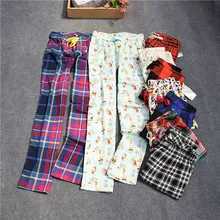 Женские брюки; длинные брюки; тканые хлопковые брюки для сна; женские брюки