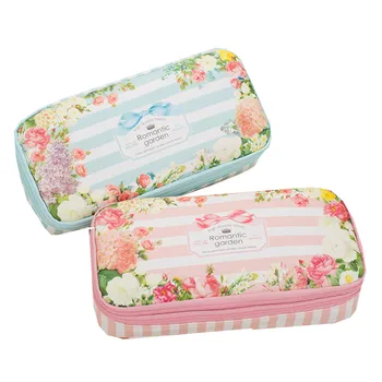 

Waterproof Large Capacity Romantic Floral Garden pencil case kids pencil bag school supplies stationery nylon material estojo