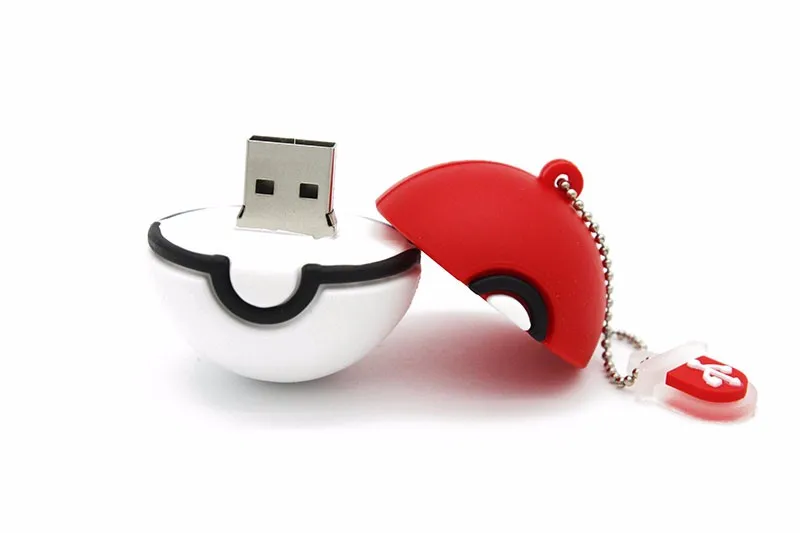 JASTER Pokemon usb флеш-накопитель Pocket Monster Poke Ball Pikachu Флешка 4 ГБ 16 ГБ 32 ГБ 64 ГБ u диск memory stick модная