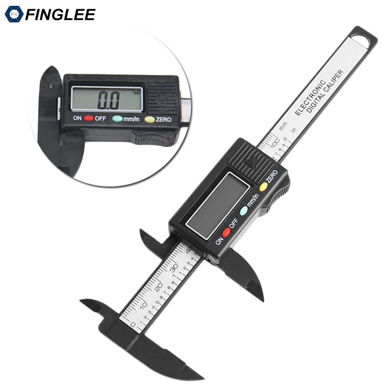 6inch 150mm Vernier Digital font b Electronic b font Caliper Ruler Measuring Tools Carbon Fiber Composite