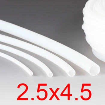 

2.5mm ID 4.5mm OD 2.5x4.5 PTFE tube tubing,polytef HOSE,white 3D printer F4 Corrosion Resistance Polytetrafluoroetylene pipe