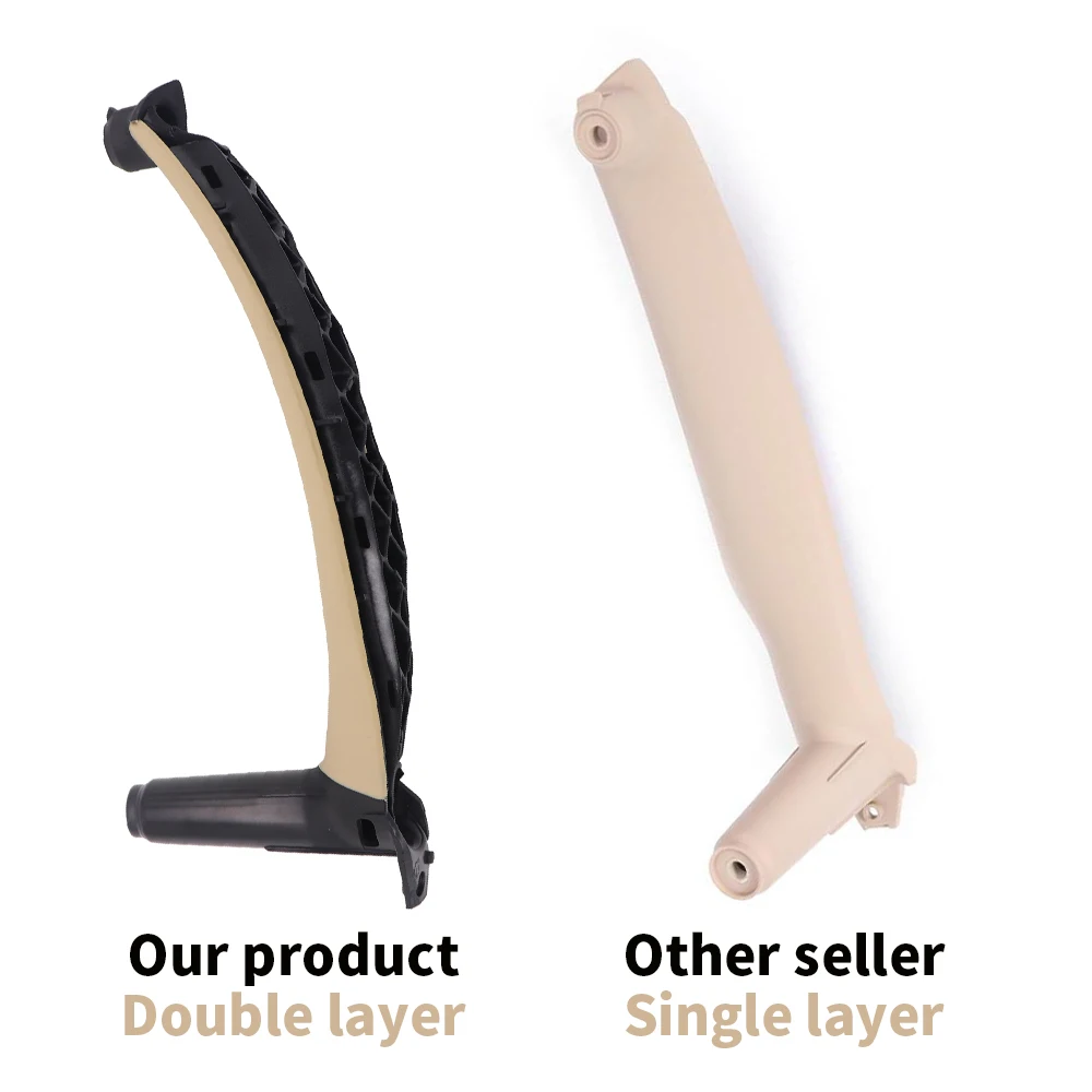 Inner Door Handle For BMW E70 E71 E72 X5 X6 Panel Pull Trim Cover<br /> 5141 6969 401 5141 6969 402 Black Beige-in Interior Door Handles from <br />Automobiles