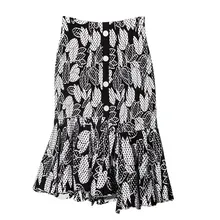 Женская трикотажная облегающая юбка стрейч с высокой талией Зимняя юбка русалки с цветочным узором женские юбки Faldas Jupe Femme Saia