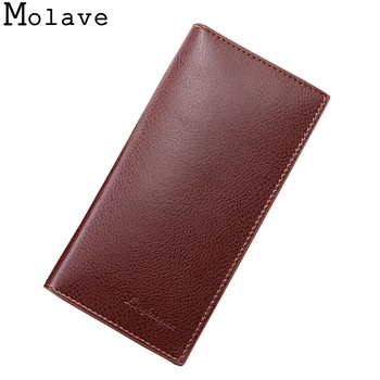

2017 Hot New Man Wallet Leather Concise Money Bag Huge Capacity Purse Card Holder Famous Brand Mens Wallet Card Cash July0704