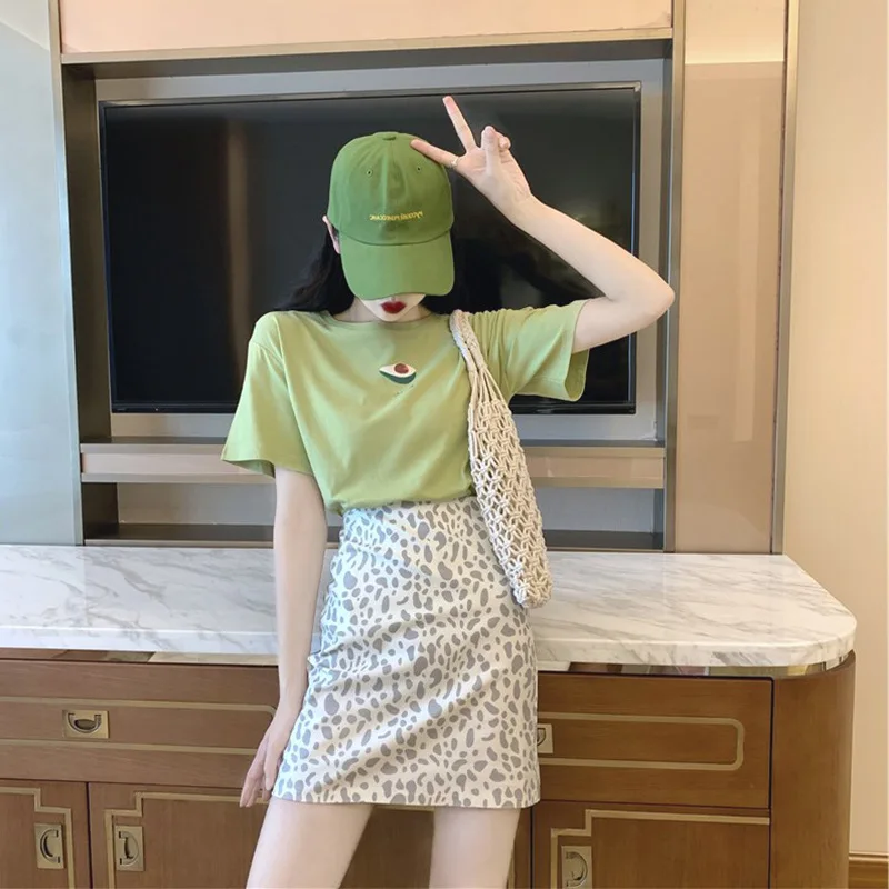 

2019 New Net Red High-cold Imperial Sister Wind Suit Two-piece Dress and Summer Dress Pullover 2 Piece Sets Womens Outfits