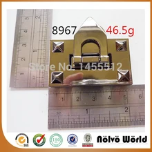 55*30mm famous brand bags light gold turn lock fashion hardware handmade bag accessory trendy locks
