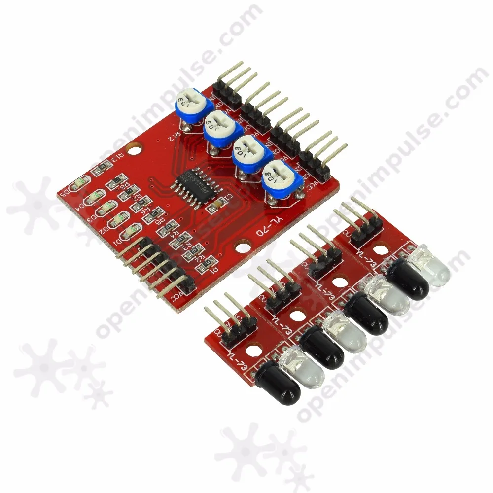 

Four Infrared Sensor Array for Line Following Robots