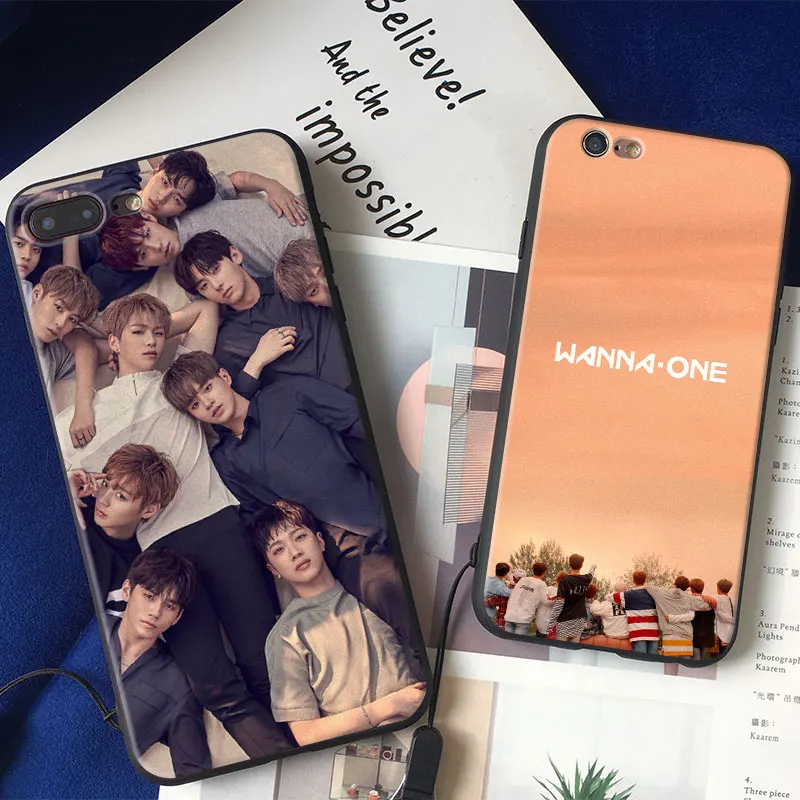 

Wanna One Kpop Boy band Soft Silicone TPU Phone Case Cover Shell For Apple iPhone 5 5s Se 6 6s 7 8 Plus X XR XS MAX