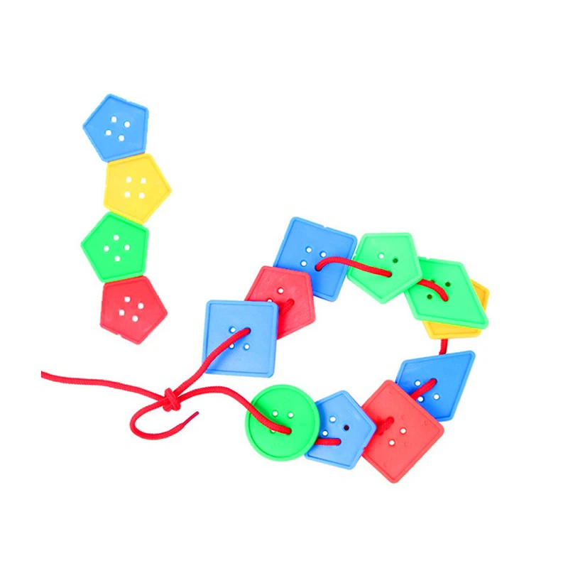 1 Набор детских пазлов Tangram логическая игра игрушки Монтессори для детей пуговицы