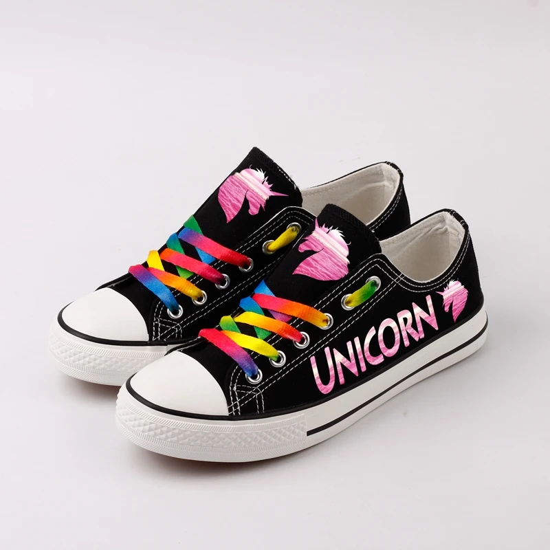

Personality Designer Men Canvas Shoes Magical Unicore Tenis Shoes Espadrilles Low Top Fashion Unisex Platform Shoe Zapatos Mujer