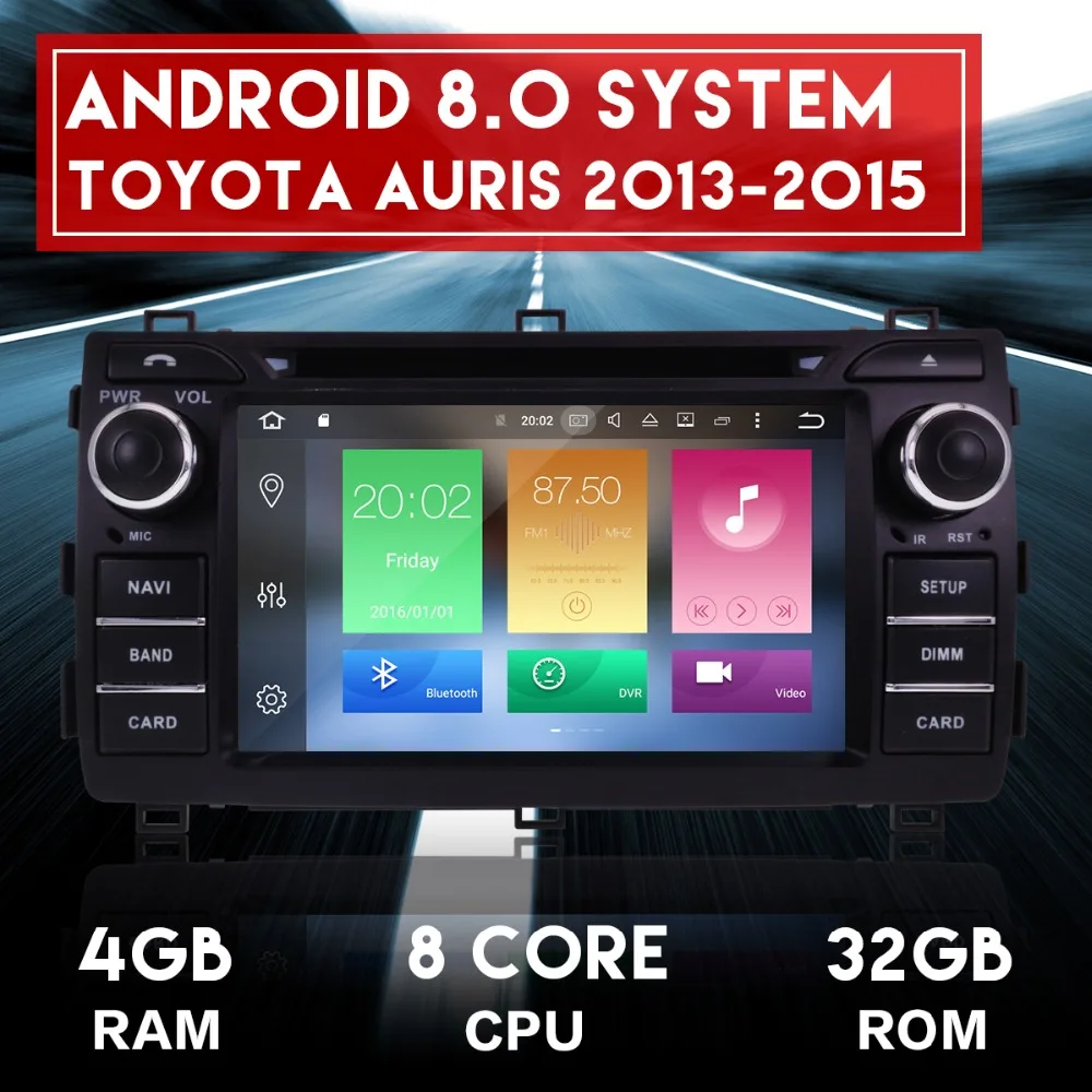 Best Android8.0 7.1 System Octa 8 Core Car DVD Player GPS Navigation For Toyota Auris 2013-2015 Headunit Multimedia Autoradio Monitor 3 Best Android8.0 7.1 System Octa 8 Core Car DVD Player GPS Navigation For Toyota Auris 2013-2015 Headunit Multimedia Autoradio Monitor 3